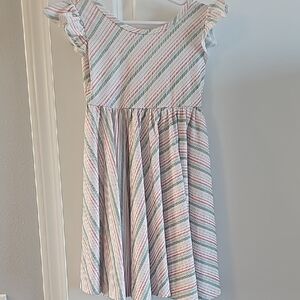 Striped Multicolor Kids Dress